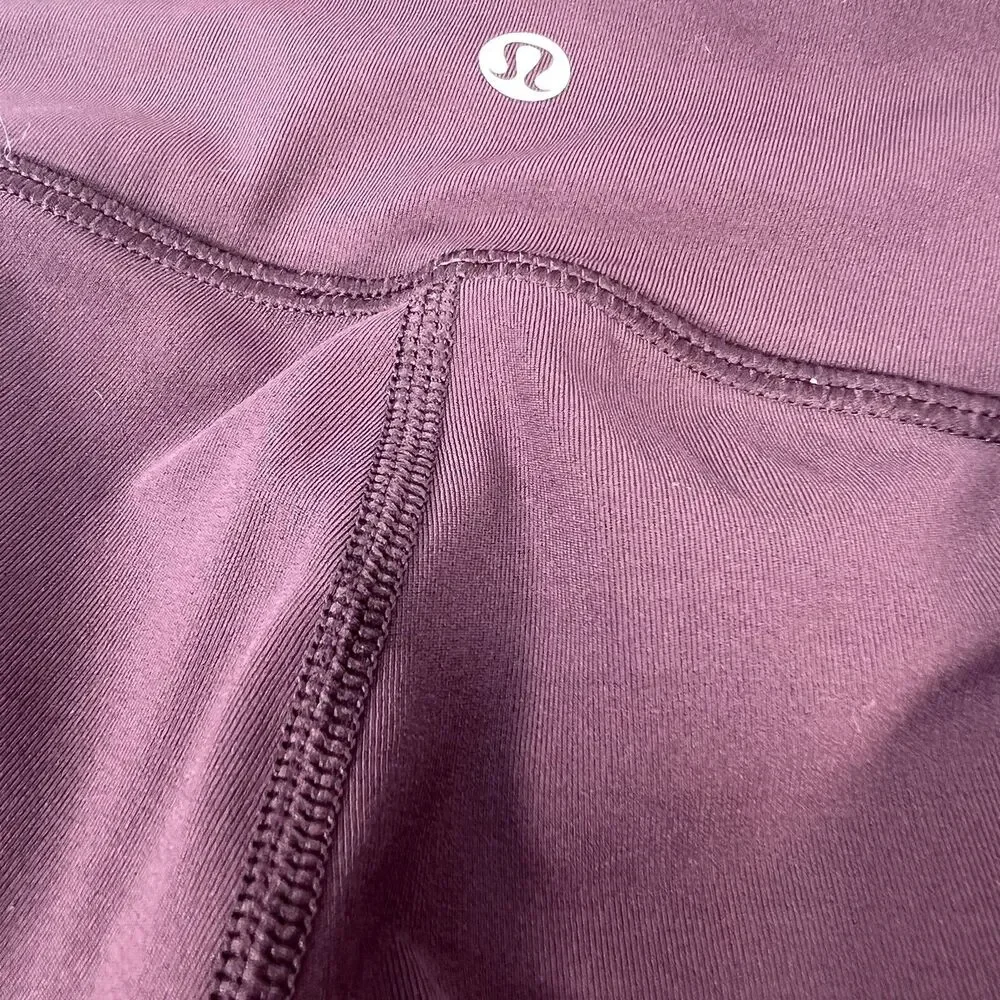 Lululemon On Your Mark Crop Size 2 (23” Inseam) Black Cherry (Burgundy) W6AJFS